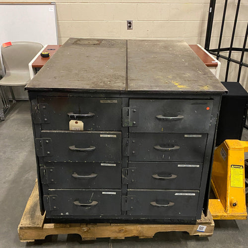 16 Drawer 2 Sided Metal Tool Cabinet