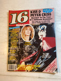 16 Magazine January 1981 Kiss Robin Zander