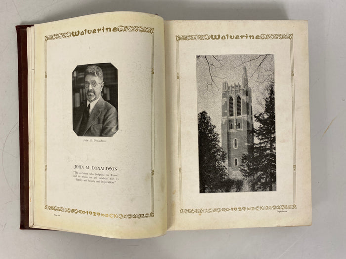 1929 Michigan State College "Wolverine" Yearbook HC