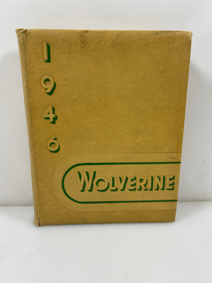 1946 "Wolverine" Michigan State College Yearbook  Separated Cover HC