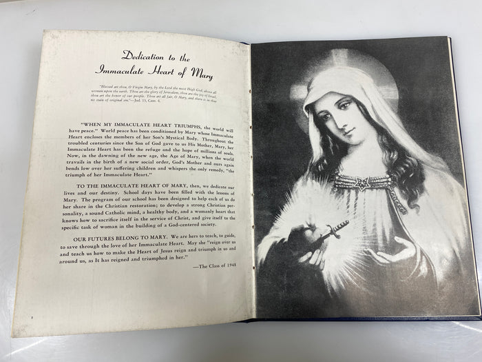 1948 Girls Catholic Central Yearbook Detroit MI HC