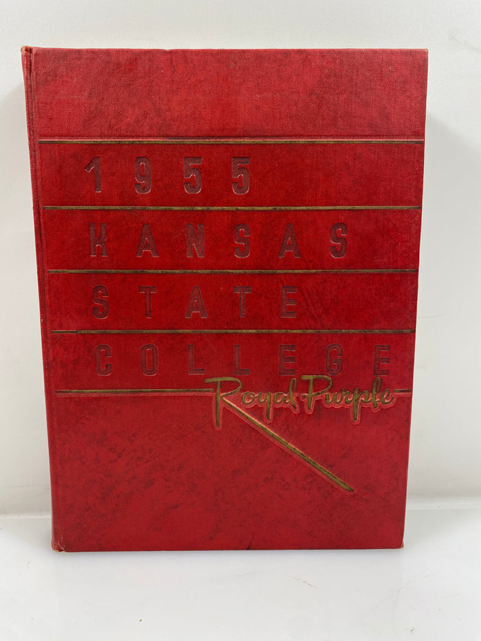 1955 Kansas State College "Royal Purple" Yearbook HC