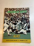 1976 Michigan State vs Iowa Spartan Sideliner Football Program