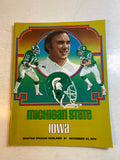 1978 Michigan State vs Iowa Spartan Sideliner Football Program