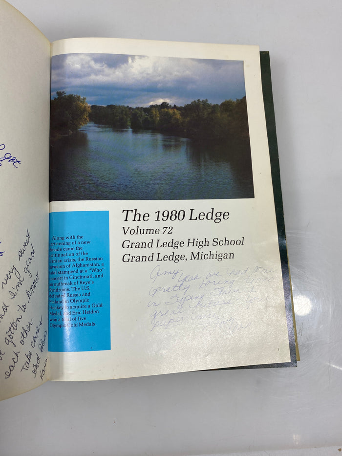 1980 Grand Ledge High School Yearbook Grand Ledge Michigan HC