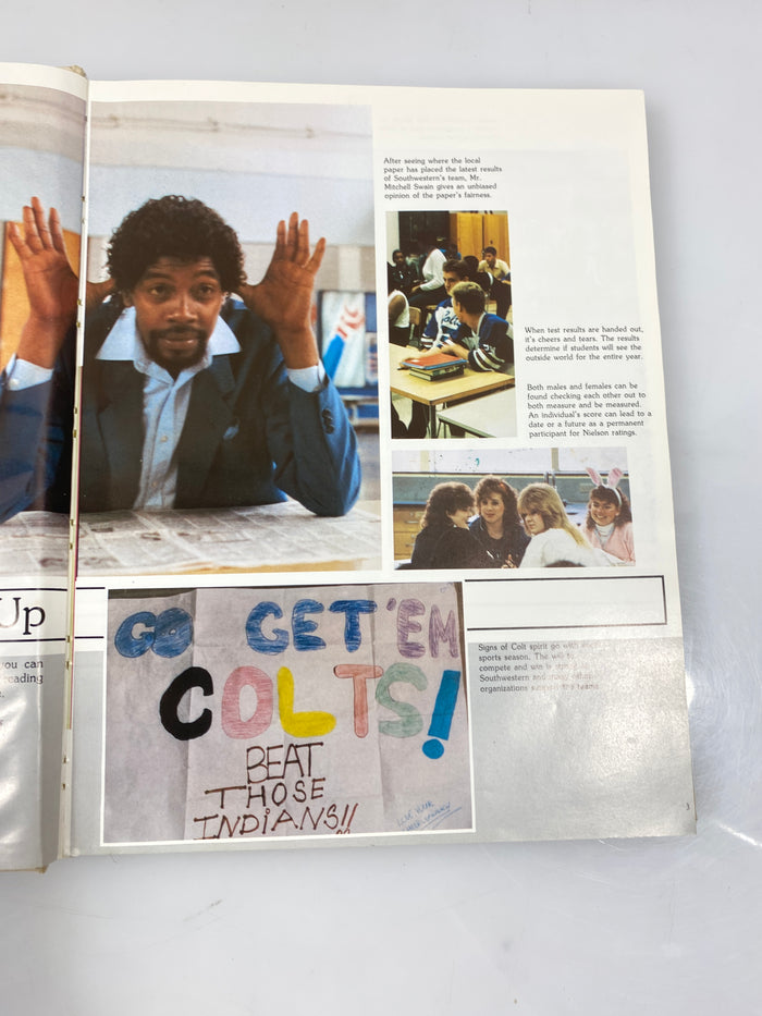 1986 "Spectrum" Flint Southwestern High School Yearbook Flint, MI HC