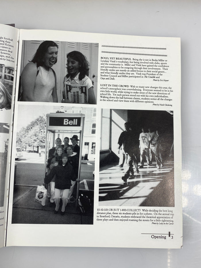 1999 St. Johns High School Yearbook "Wings" St. Johns Michigan HC