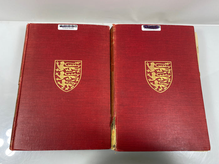 2 Vol. Set: History of the County of Derby 1905-07 Ex-Library HC