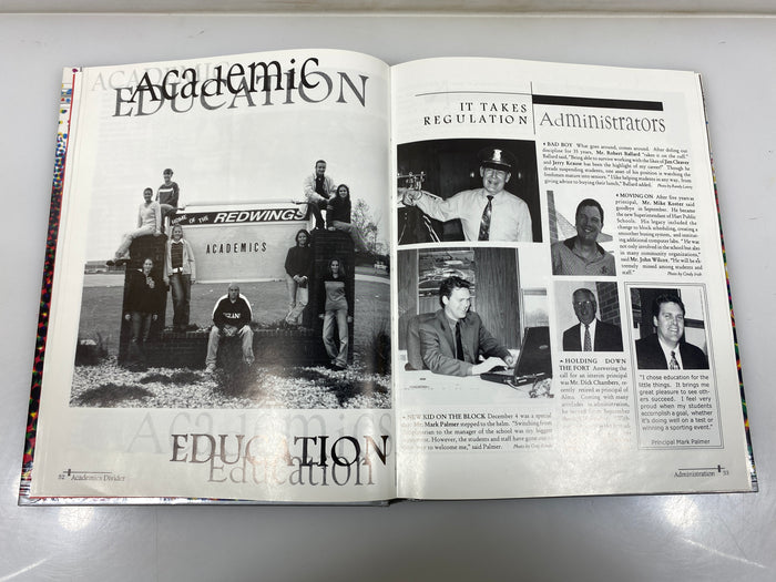 2000 St. Johns High School Yearbook "Wings" St. Johns Michigan HC