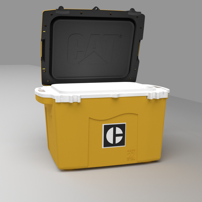 27 Quart Cooler Block C Yellow