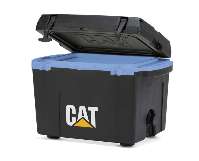 27 Quart Cooler Blue Collar Black - Catcoolers