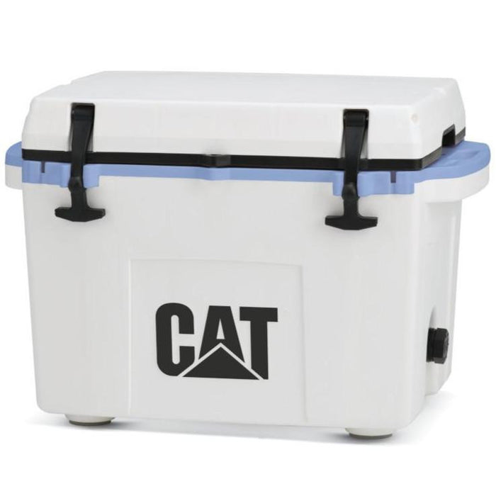 27 Quart Cooler Blue Collar White - Catcoolers