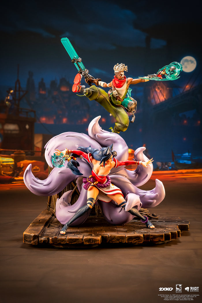 2XKO Ahri & Ekko 1/10 Scale Statue