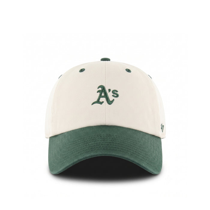 47 MLB Oakland Athletics *Base Runner Two Tone Clean Up* Cap (Natural)