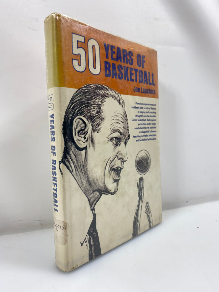 50 Years of Basketball by Lapchick 1968 Ex-library HCDJ
