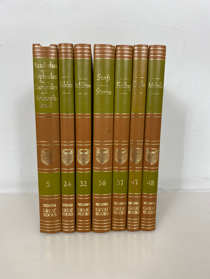 7 Britannica Great Books of the Western World Vol 5, 24, 32, 36-37, 47-48 1952 HC