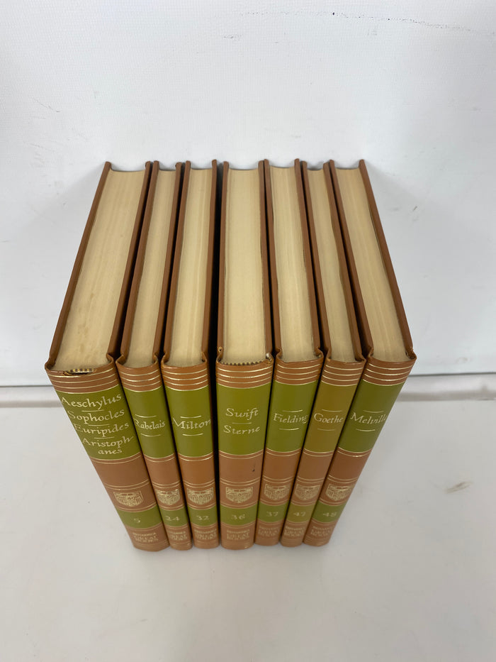 7 Britannica Great Books of the Western World Vol 5, 24, 32, 36-37, 47-48 1952 HC