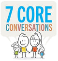 7 Core Conversations Game: Creating Mentally Strong Families. Enjoy this fun family game and connect with your children!