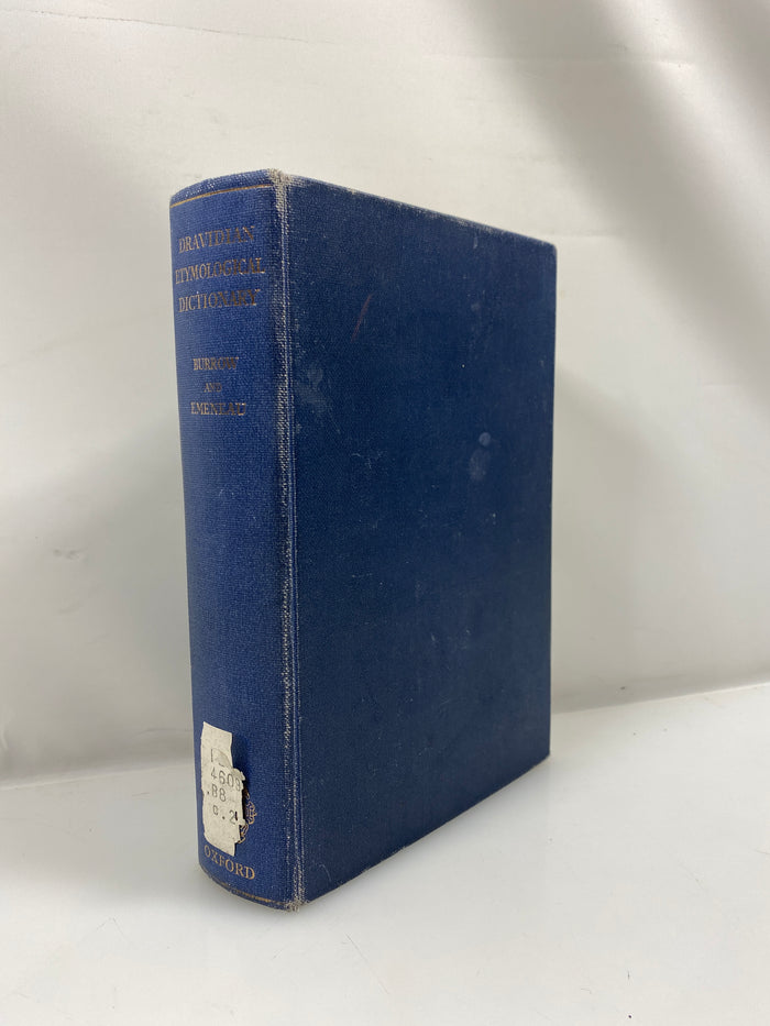 A Dravidian Etymological Dictionary by Burrow/Emeneau Ex-library 1966 HC