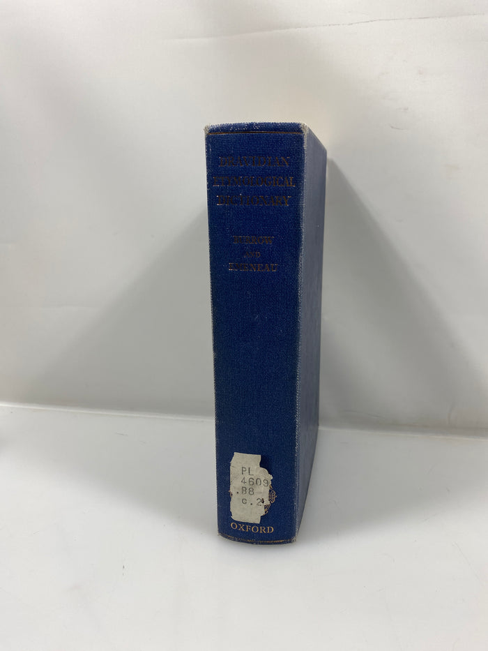 A Dravidian Etymological Dictionary by Burrow/Emeneau Ex-library 1966 HC