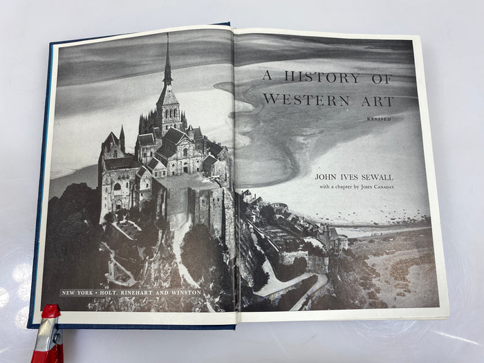 A History of Western Art by John Ives Sewall 1963 HC