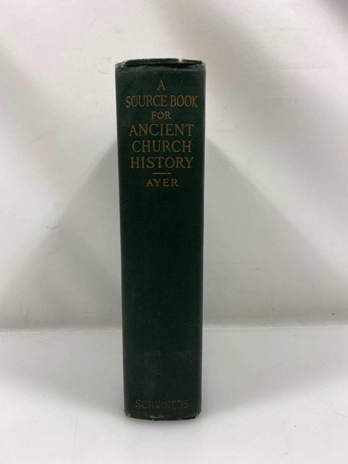 A Source Book for Ancient Church History by Ayer 1926 HC