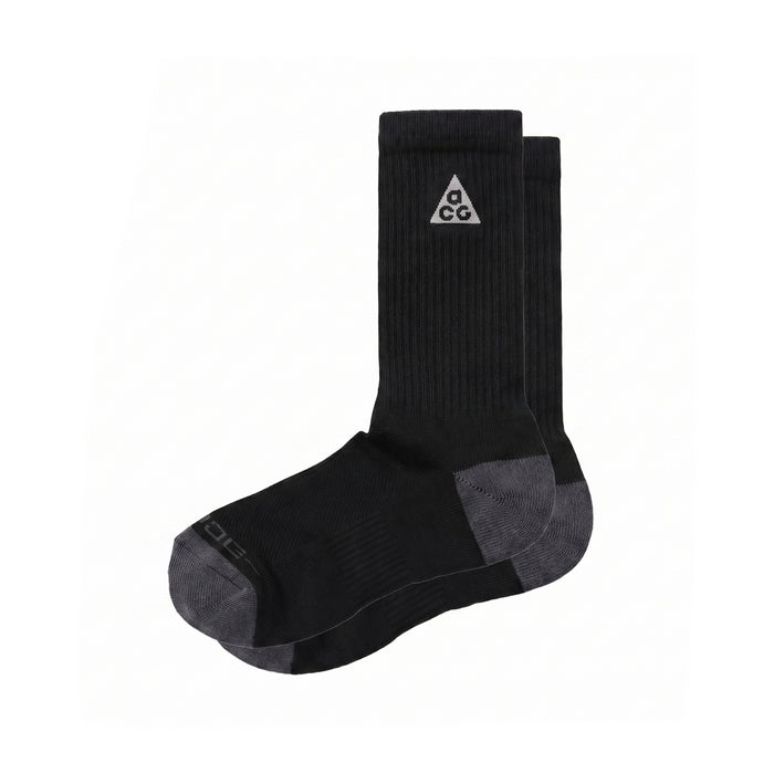 Nike ACG Everyday Elevated Crew Sock (Black / Dark Smoke Grey / Reflective Silver)