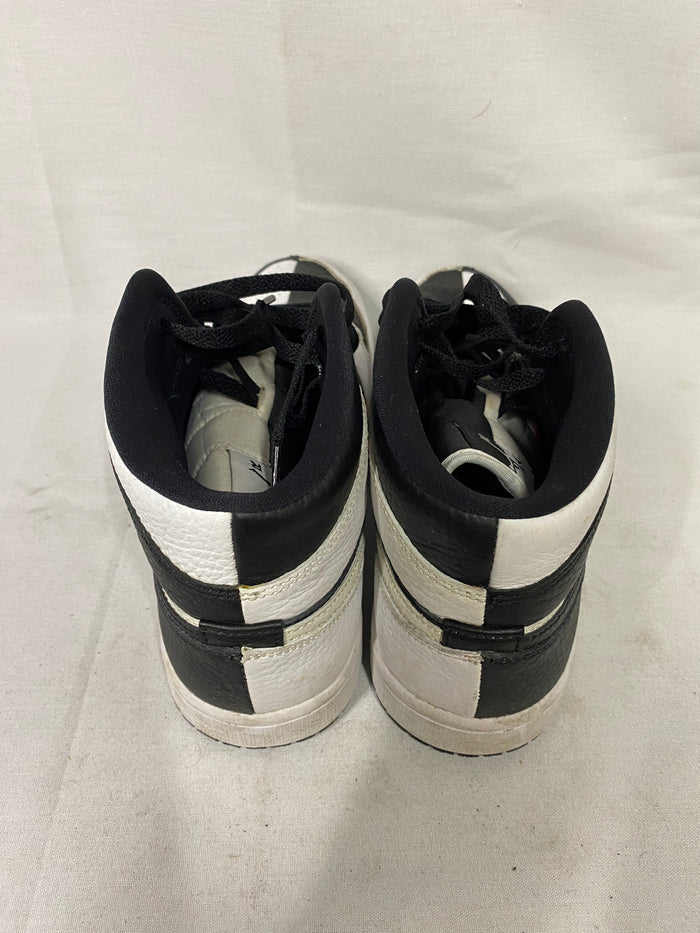 Nike Air Jordan 1 Mid "Homage" Sneakers in Black and White Split Panda Women's Size 10