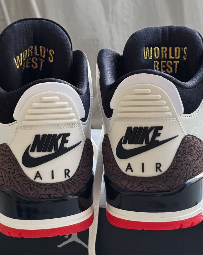 Nike Air Jordan 3 *World's Best Dad* onfeet