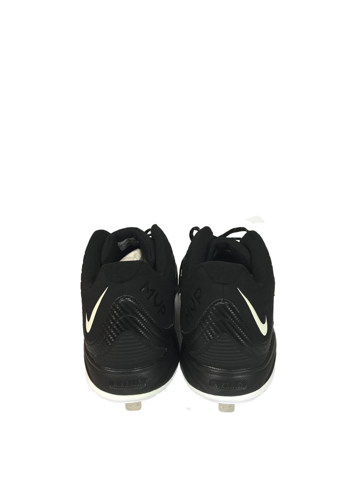 Nike Air MVP Pro Metal 2 Black and White Baseball Cleats Men's Size 16