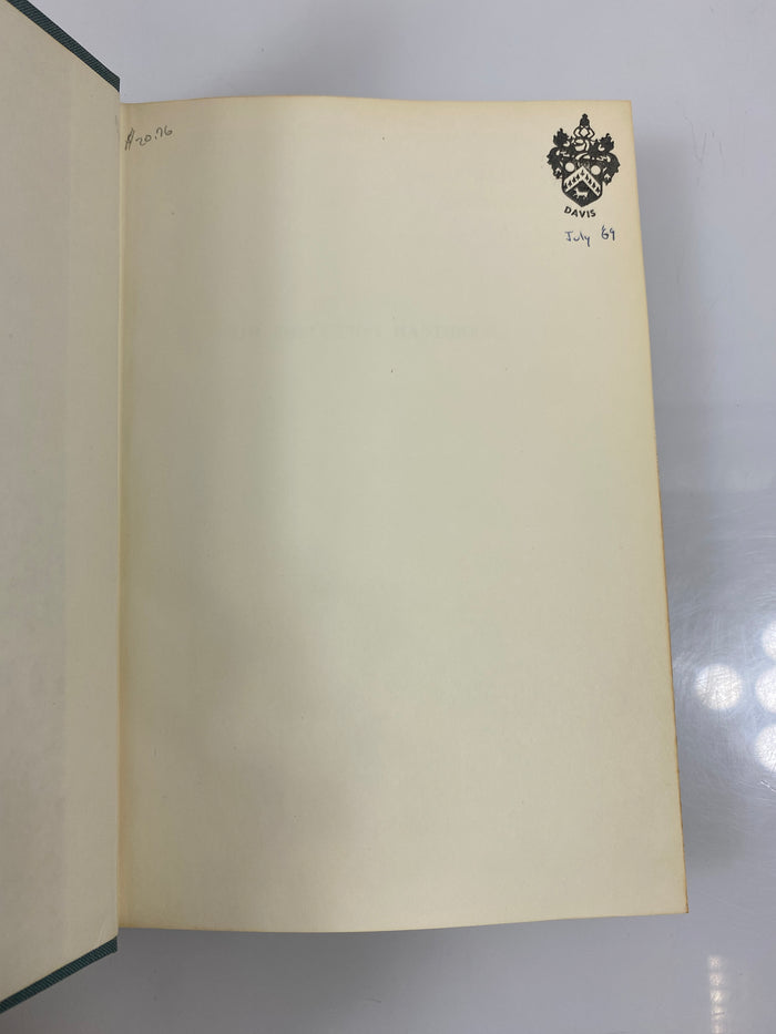 Air Pollution Handbook Magill/Holden/Ackley 1956 HC