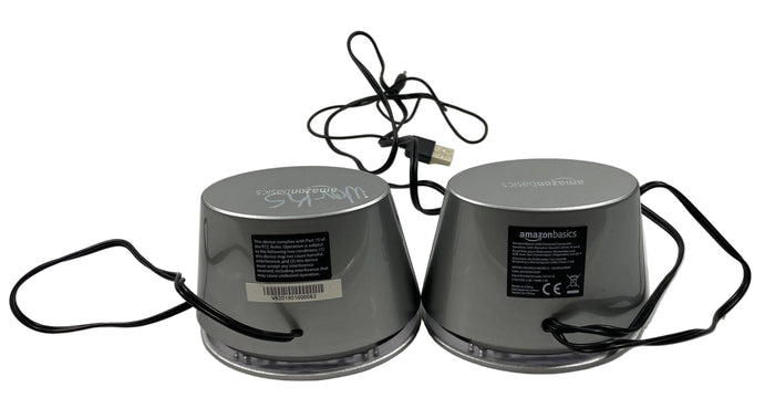 Amazon Basics V620SILVER4P Computer Speakers