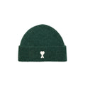 AMI Paris Ami De Coeur Alpaca Beanie (Vert Bouteille / Ecru)