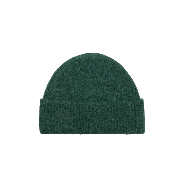 AMI Paris Ami De Coeur Alpaca Beanie (Vert Bouteille / Ecru)