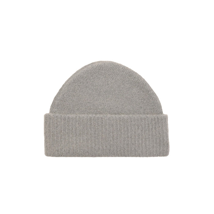AMI Paris Ami De Coeur Alpaca Beanie (Gris Cendre / Ecru)