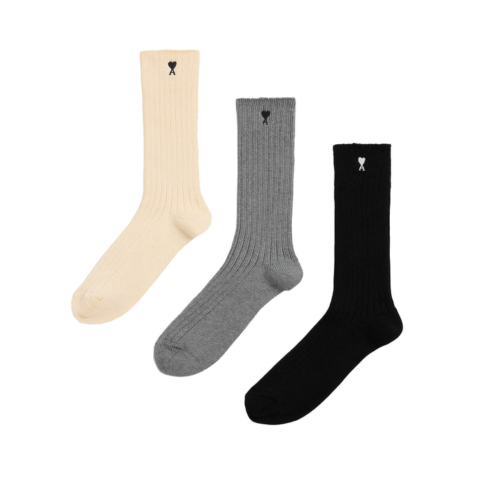 AMI Paris Ami De Coeur Pack Socks