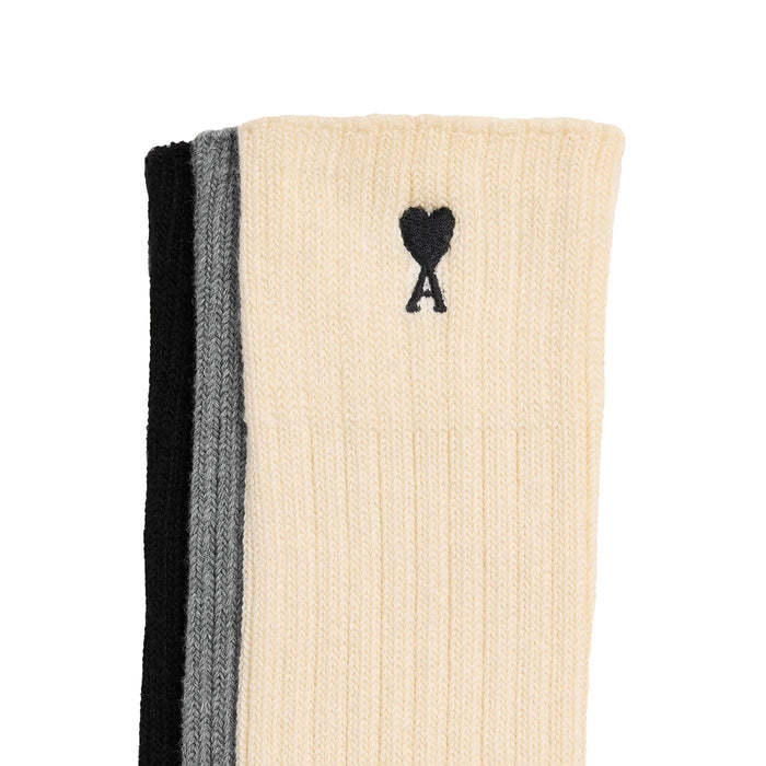 AMI Paris Ami De Coeur Pack Socks