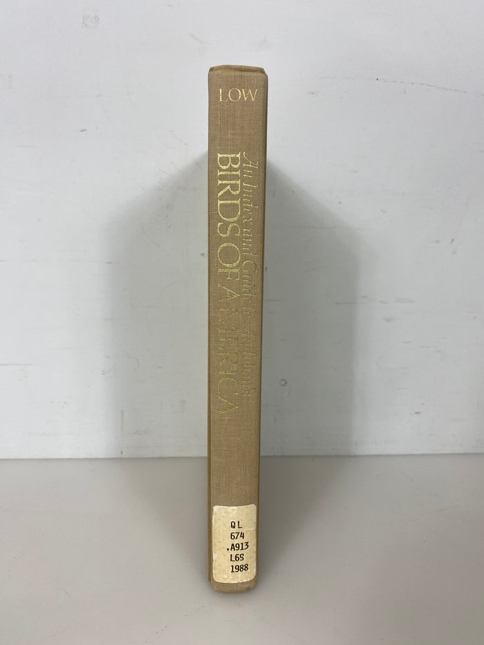 An Index and Guide to Audubon's Birds of America by Low Ex-library 1988 HC