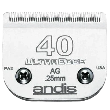 Andis® UltraEdge® Blades,"Clipper blade with fine metal teeth and two screws"