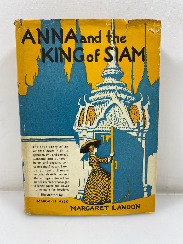 Anna and the King of Siam by Landon 1944 HCDJ