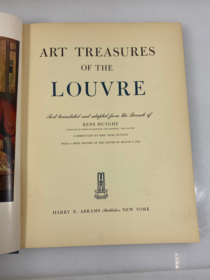 Art Treasures of the Louvre by Huyghe 1951 HC