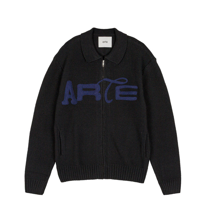 Arte Antwerp Stencil Zip Cardigan