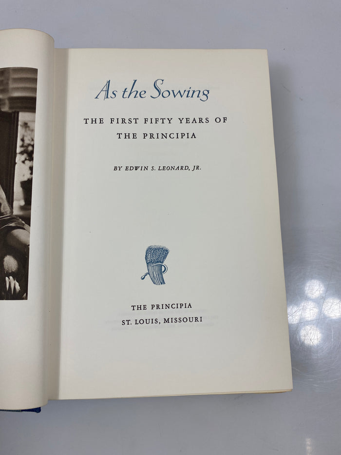 As the Sowing by Leonard Jr. 1958 HC