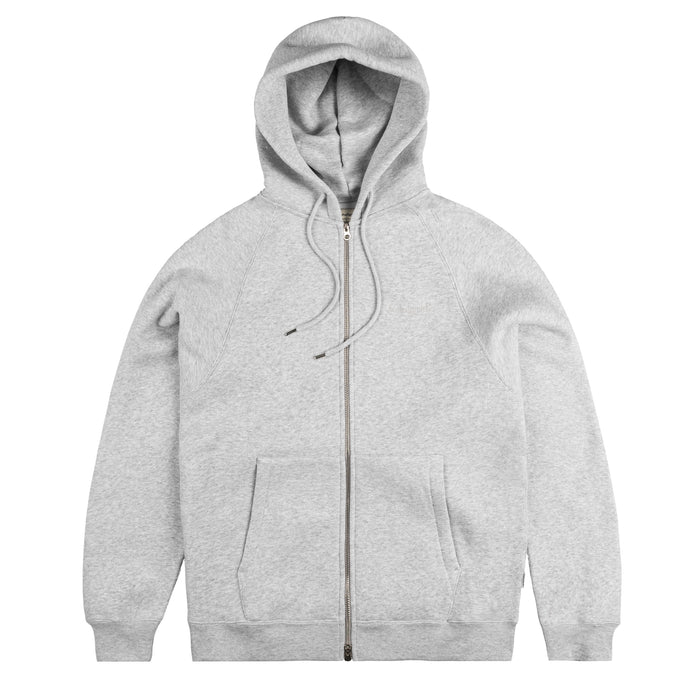 Asphaltgold Essential Zip Hoodie (Heather Grey)