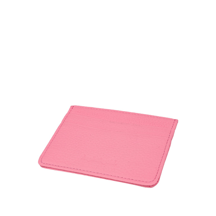 Asphaltgold Leather Card Holder (Pink)