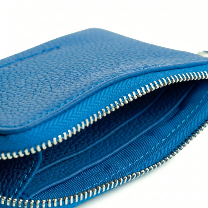 Asphaltgold Leather Coin Purse (Royal Blue)