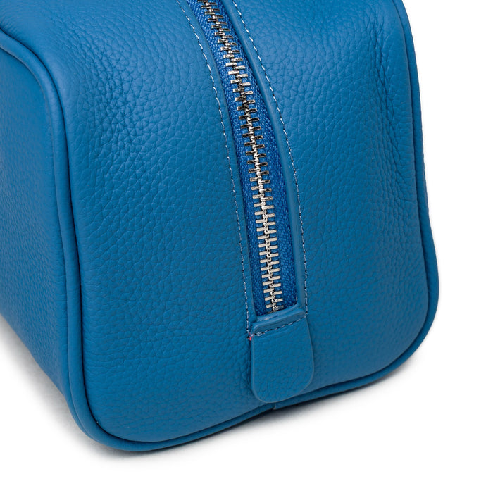 Asphaltgold Leather Toiletry Bag (Royal Blue)