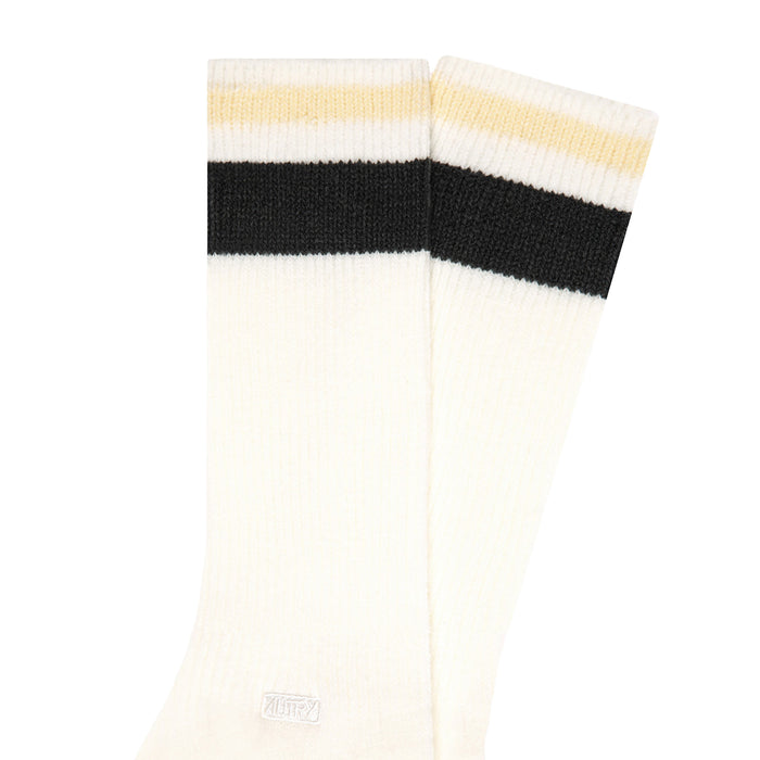 Autry Logo and Stripes Socks