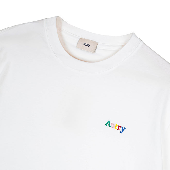 Autry Multicolor Embroidered Logo Tee