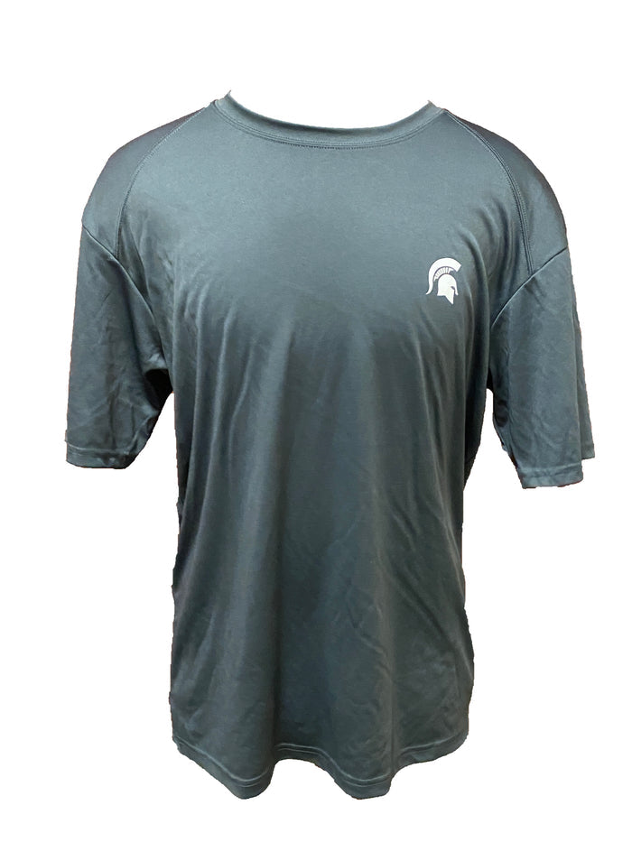 Badger Sports Gray Michigan State Title IX Quote Short Sleeve T-Shirt Men's Size L